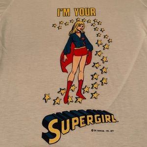 WOMENS VINTAGE 1971 SUPERGIRL COMIC TEE!